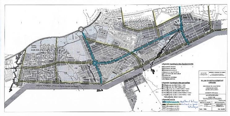 Plan de l'aménagement de la cité Baobab, Burkina Faso​